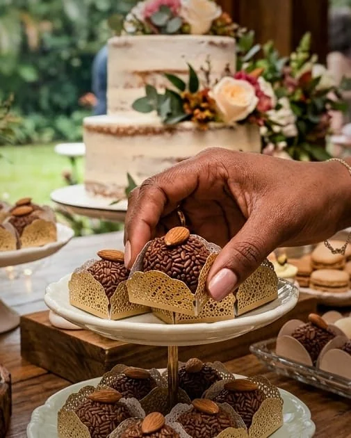 Colocação e Disposição de Doces na Mesa do Bolo em BH - W&N Decor Festas