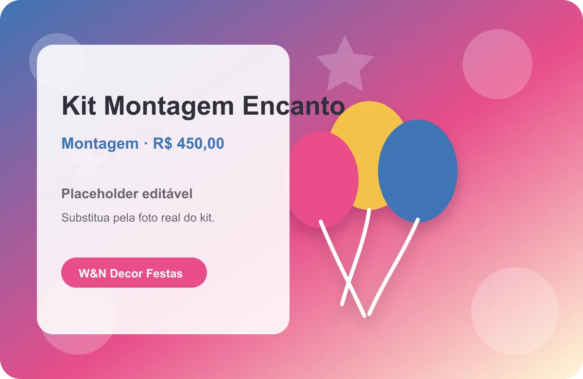Placeholder de decoração com montagem infantil no Barreiro